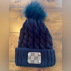 Upcycled Luxury Brand Beanie